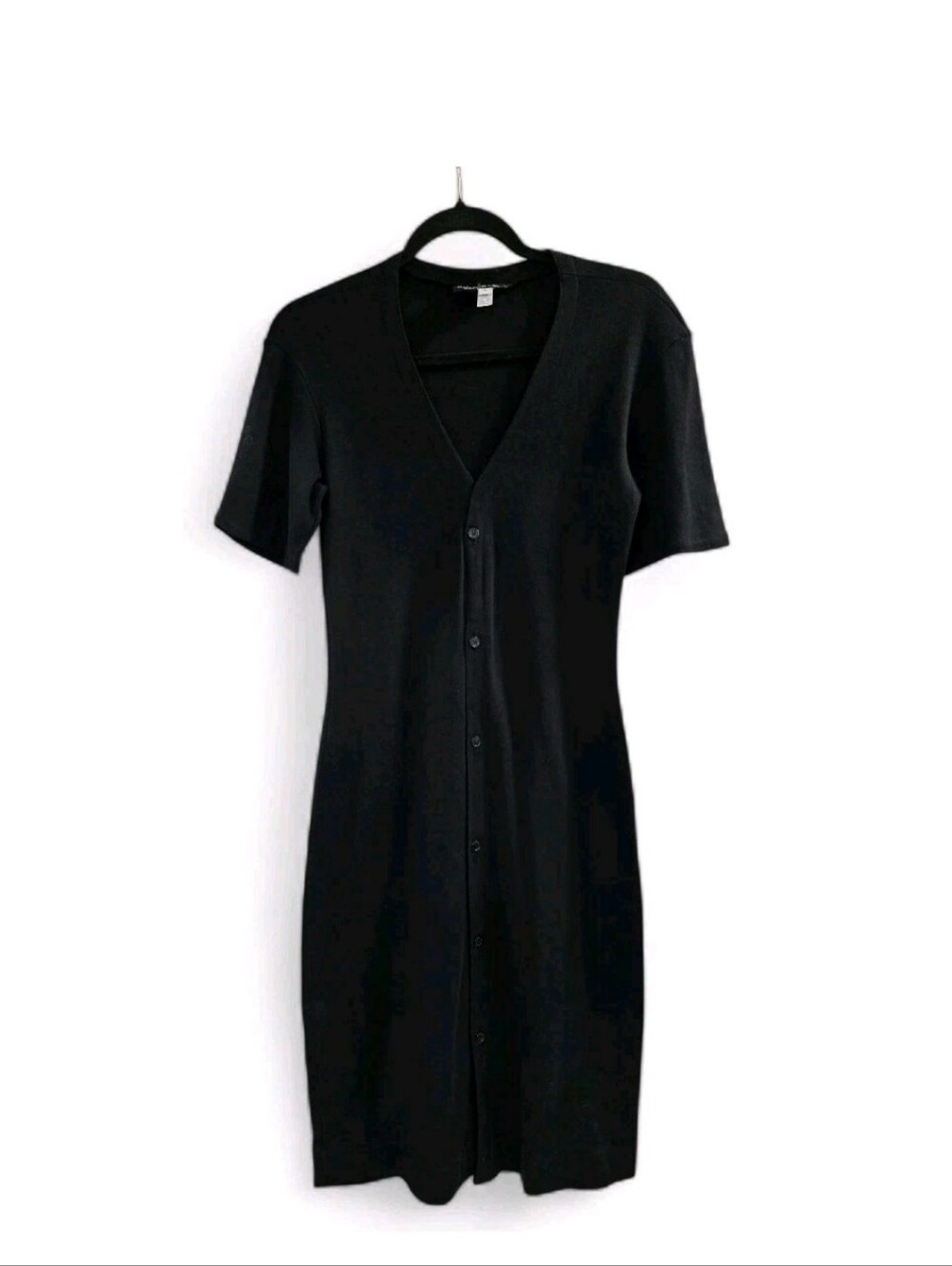 Ralph Lauren Black Logo Polo Buttoned Dress Women's Size S VTG - Picture 5 of 13